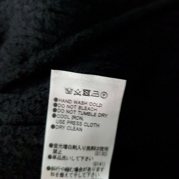 Moussy Empire Waist Knit Top Sz 1 Small Stretch V-Neck Sleeveless Pullover Black - Picture 6 of 6